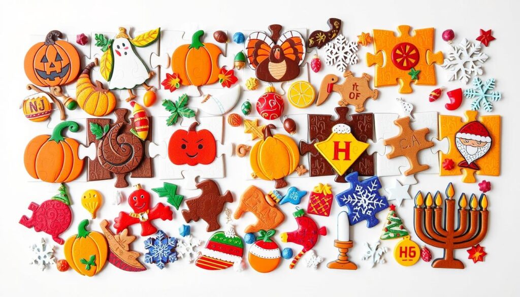 holiday-themed puzzles